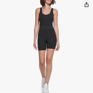 Calvin Klein Performance Embrace V-Neck Strappy Unitard